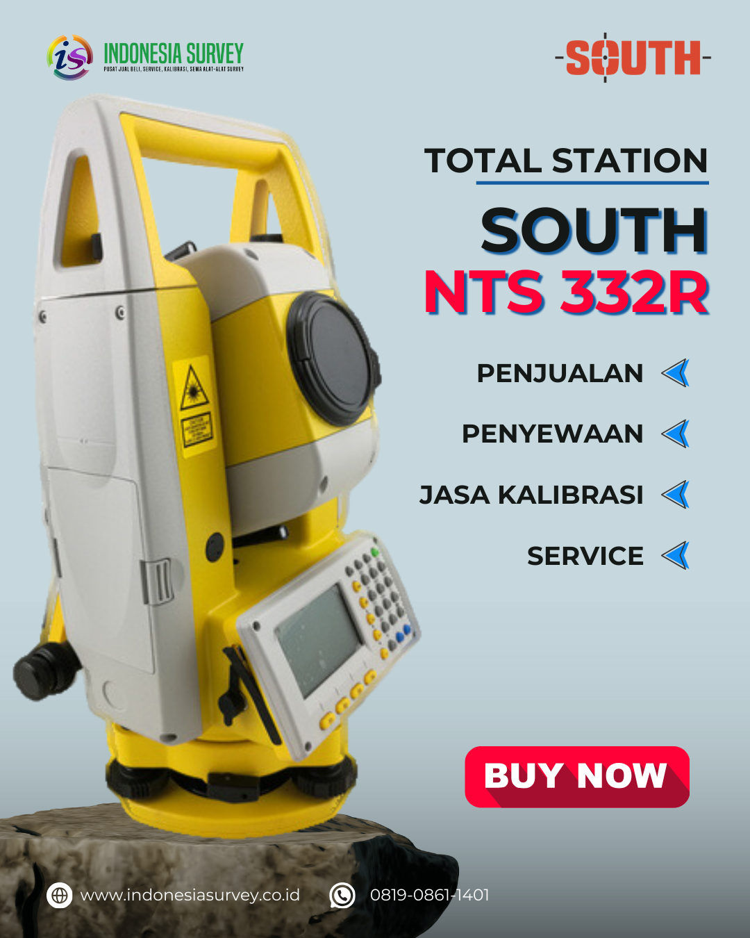 Jasa Kalibrasi Total Station South NTS322R